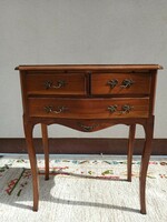 Tiny neo-baroque 3-drawer console table negotiable.