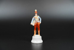 Herend porcelain military hussar statue