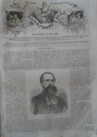 D203375 Mikó Mihály- Erdély, Gyergyó-Alfalu Csíksomlyó - fametszet és cikk-1866-os újság címlapja