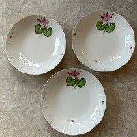 Three cyclamen plates from Herend