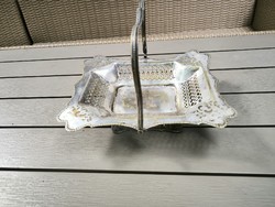 Antique beautiful openwork silver table centerpiece