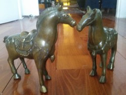 2 Horse statue, bronze,
