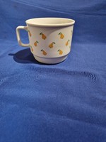 Old Zsolnay pear pattern mug with cocoa