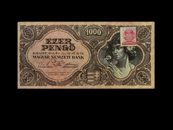 EZER PENGŐ - 1945 - DÉZSMA BÉLYEGGEL  (Inflációs sor 5. tagja)