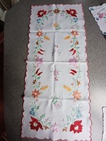 Hand-embroidered tablecloth