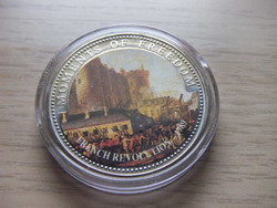 10 Dollars French Revolution (1789) Liberia 2001 in sealed capsule