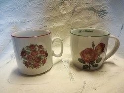 Porcelain rose mug