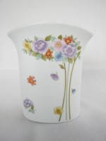 JOY San Francisco porcelán érdekes alakú virágmintás váza