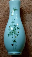 Hollóházi jelzett porcelán váza