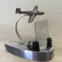 Art deco repülős asztali dísz