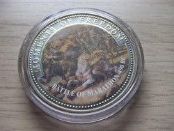 10 Dollars Battle of Marathon (490 BC) Liberia 2001 in sealed capsule