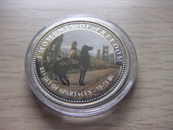 10 Dollar Spartacus Uprising ( BC ) Liberia 2001 in sealed capsule