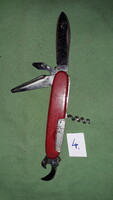 Old steel Swiss Army knife with vinyl handle multifunctional knife according to the pictures 4.
