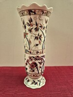 Zsolnay bamboo patterned vase