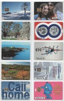 Foreign phone card 0403 10 pcs. A variety of French