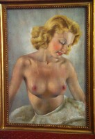 Sándor Diósi (1900-1949): female half nude