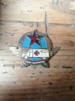 1952. Rákosi coat of arms ambulance painted, plate cap badge