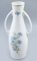Hollóházi kékvirágos kétfüles váza