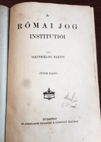 Márton Szentmiklósi: institutions of Roman law