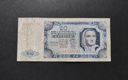 Lengyelország 20 Zlotych / Zloty 1948, VG+