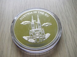 United Europe commemorative medal 100 Lira Austria 2004 in sealed unopened capsule + certificate