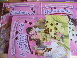 Sleeping Beauty, Cinderella, Little Slipper wonderful pink fairy tales -graphic Carmen Guerra-