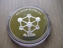 United Europe commemorative medal 100 Lira Belgium 2004 in sealed unopened capsule + certificate