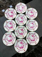 Video ad! 10pcs! Herend Indian basket pattern plate