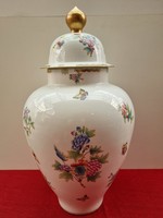 Herend Victoria's patterned giant vase with lid