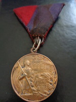 1885 Újpest gymnastics association medal for ludvig