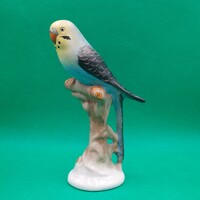 Ritka gyűjtői Iparművészeti  kék papagáj figura