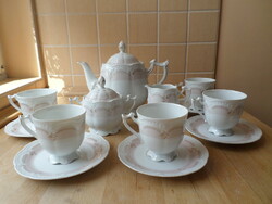 Hutschenreuther Bavarian Victorian porcelain tea and coffee set for 5 people