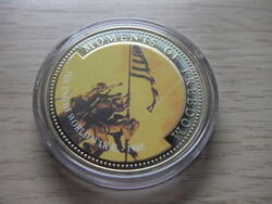10 Dollar End of World War II (1945) Liberia 2001 in sealed capsule