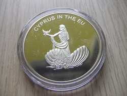 United Europe commemorative medal 100 lira Cyprus 2004 in sealed unopened capsule + certificate