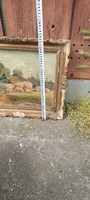Old worn painting