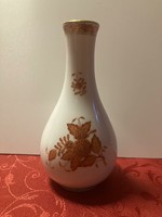 Herend orange Appony pattern vase