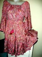 100% Indian silk dress, new