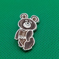 Olympic fan relic misa teddy bear badge