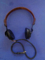 Leather-covered headphones ca. 1940