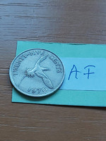 Bermuda 25 cents 1970 copper-nickel, white-tailed tropicbird, ii. Elizabeth #af
