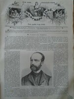 D203400 p161 Dr. Lumniczer Sándor - Kapuvár- Sopron Pozsony-fametszet és cikk-1866-os újság címlapja