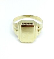 Yellow gold signet ring (zal-au122890)