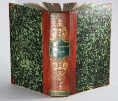 1858 - Latin-Hungarian school dictionary bibliophile richly gilded half-leather first edition !!