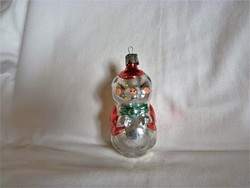 Old glass Christmas tree decoration - pig!