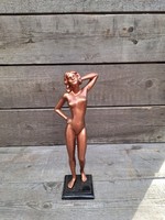 Aluminum nude female statue