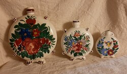 3 Antique hard ceramic water bottle
