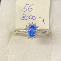 Let's support the animal shelters together from the amount raised! Women's silver ring with opal stone