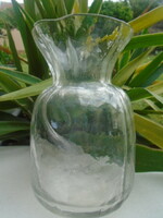 Kosta's special handmade glass vase, with ruffled edges, in bag style
