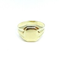 Gold signet ring (zal-au122881)