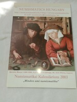 Numismatic calendar 2003 nice coins and banknotes with photos, unused!!!